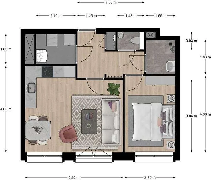 Foto van de Appartement gelegen aan de Houttuinen in Delft