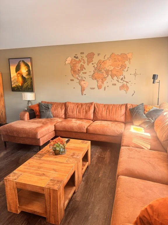 geblurde versie van de foto als achtergrond