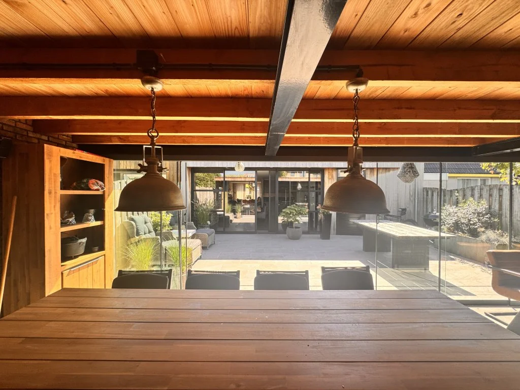 geblurde versie van de foto als achtergrond