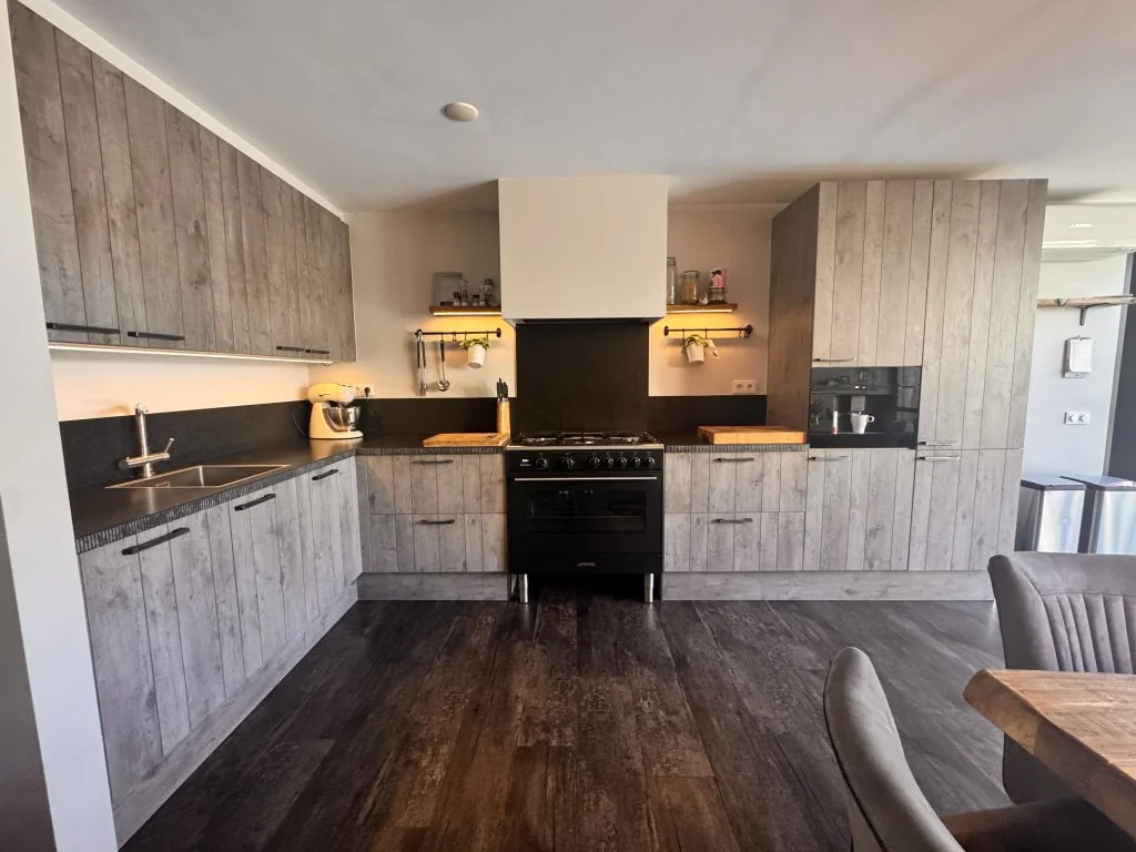 geblurde versie van de foto als achtergrond