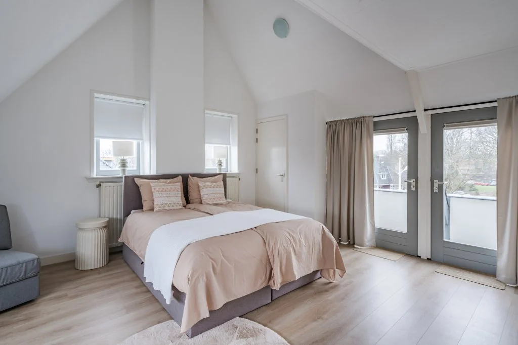 geblurde versie van de foto als achtergrond