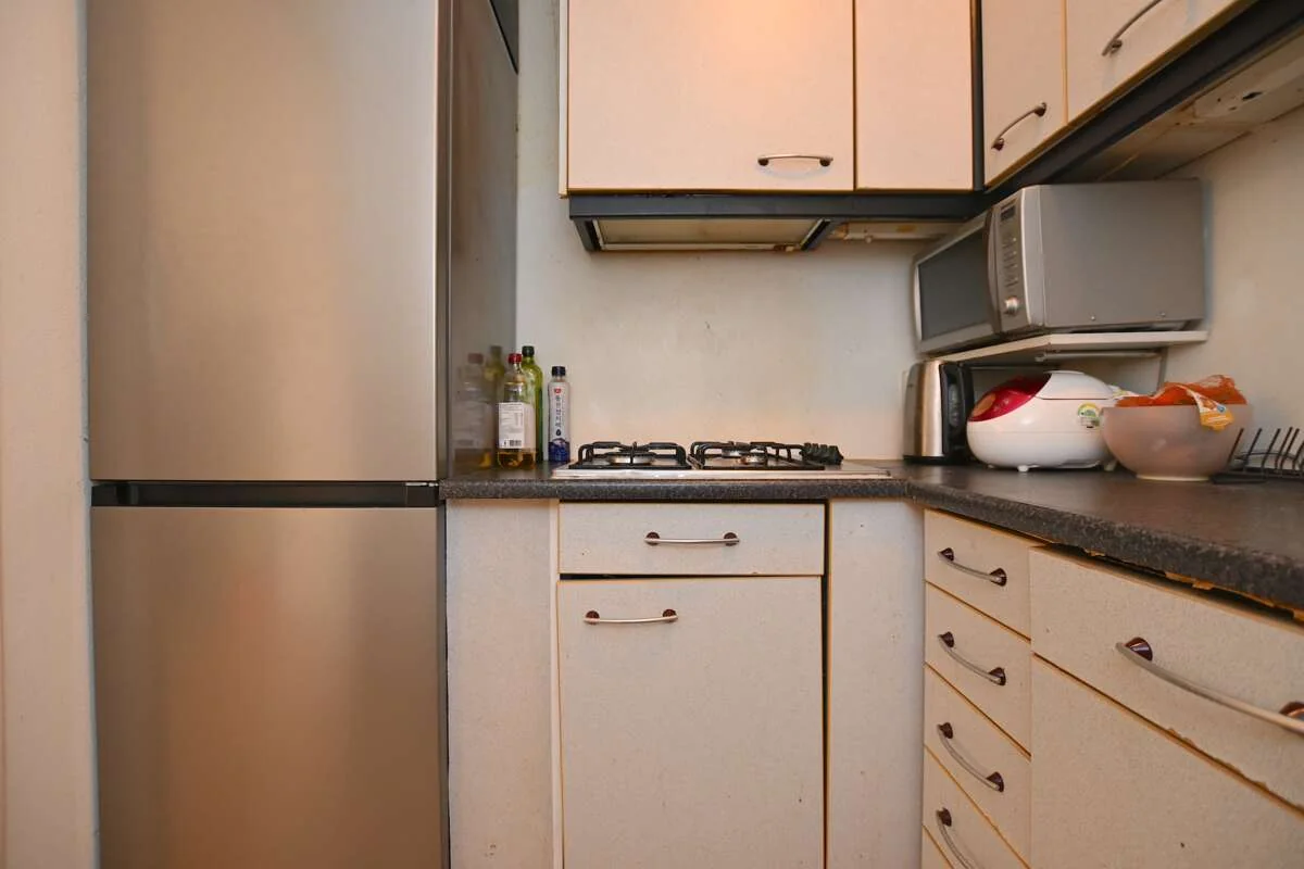 geblurde versie van de foto als achtergrond