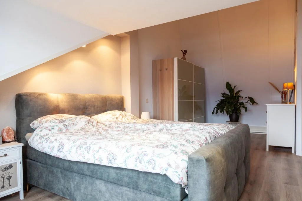 geblurde versie van de foto als achtergrond