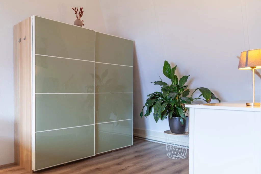 geblurde versie van de foto als achtergrond