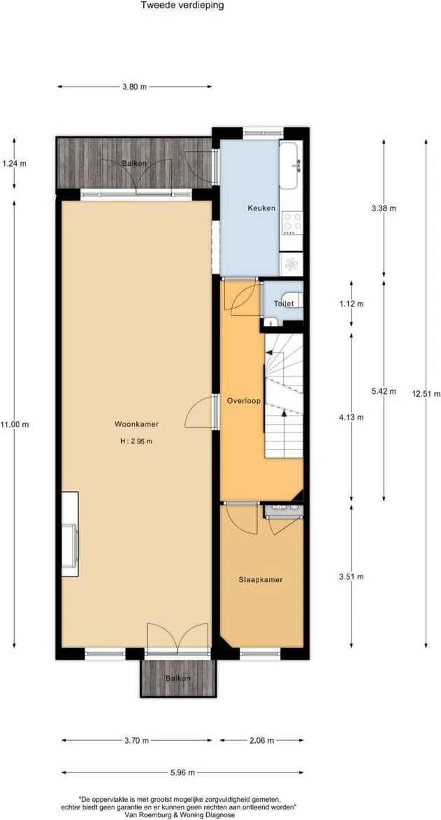 Foto van de Appartement gelegen aan de Admiraal De Ruijterweg in Amsterdam