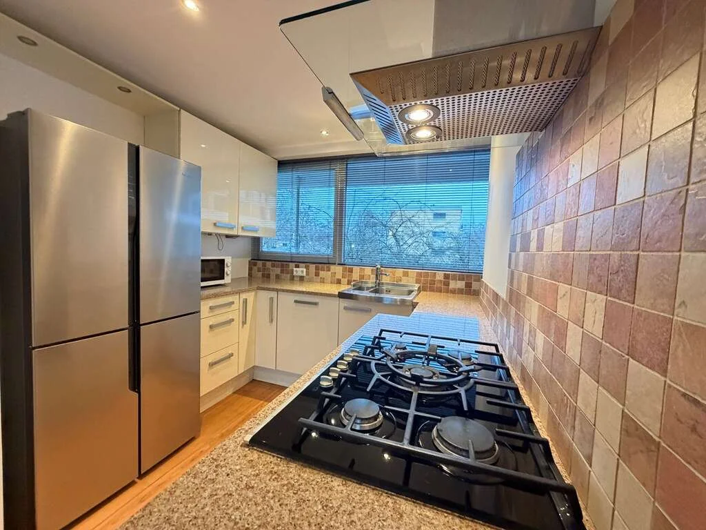 geblurde versie van de foto als achtergrond