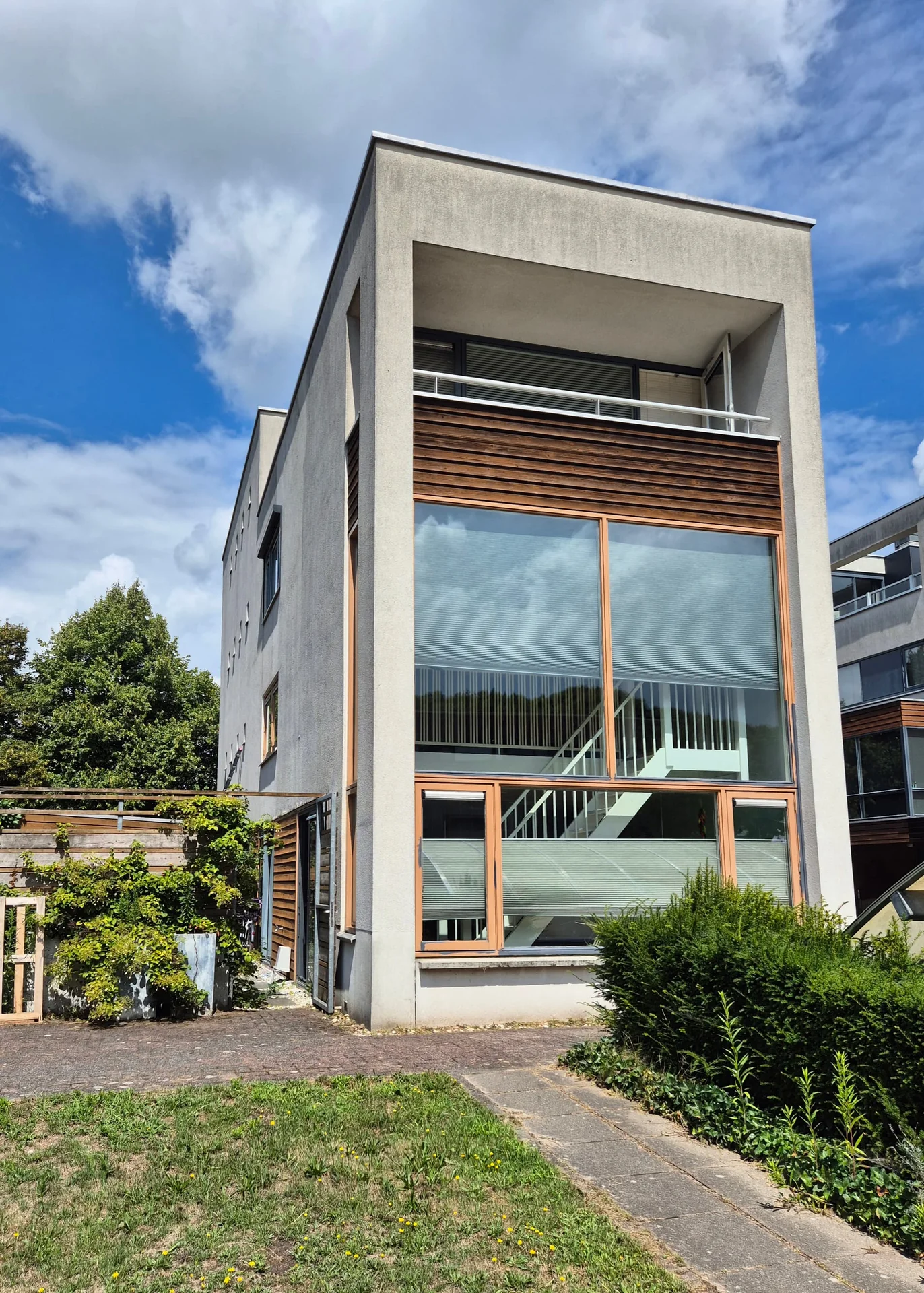 geblurde versie van de foto als achtergrond