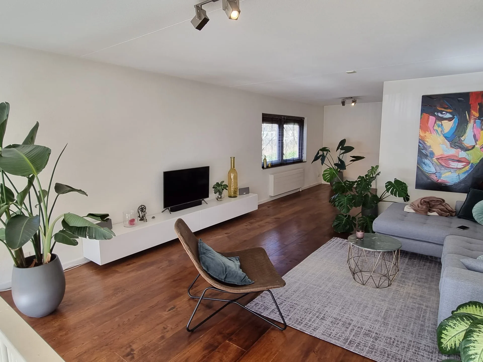 geblurde versie van de foto als achtergrond