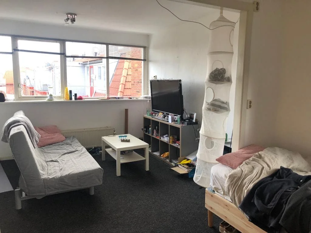 geblurde versie van de foto als achtergrond