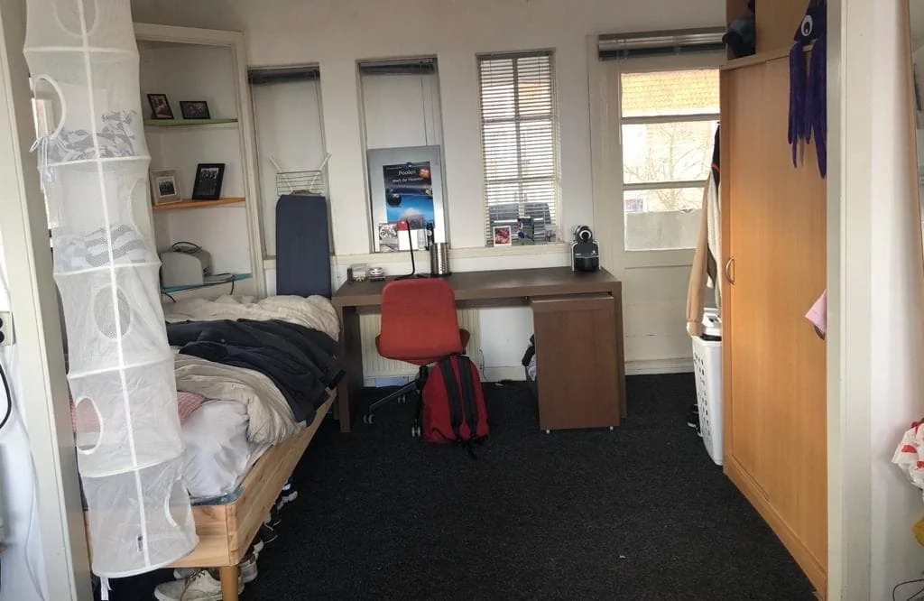 geblurde versie van de foto als achtergrond