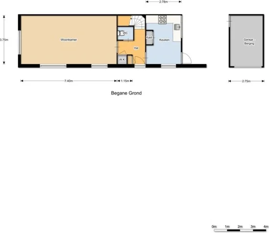 Foto van de Appartement gelegen aan de 1e Tuindwarsstraat in Alkmaar