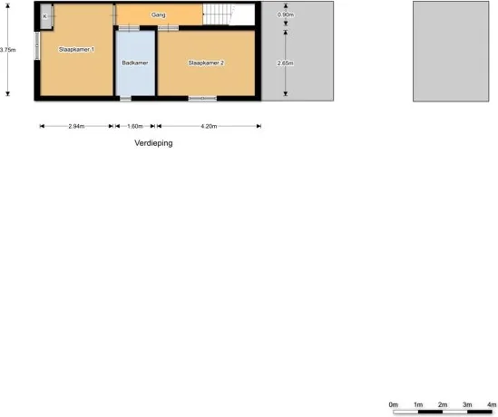 Foto van de Appartement gelegen aan de 1e Tuindwarsstraat in Alkmaar