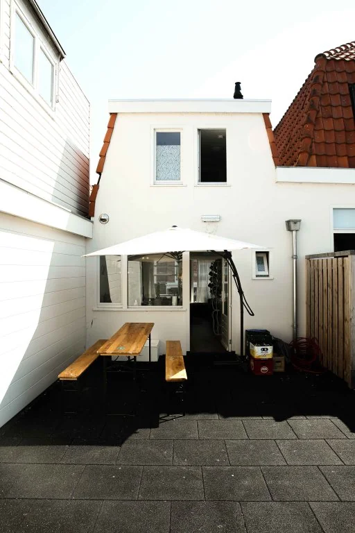 geblurde versie van de foto als achtergrond