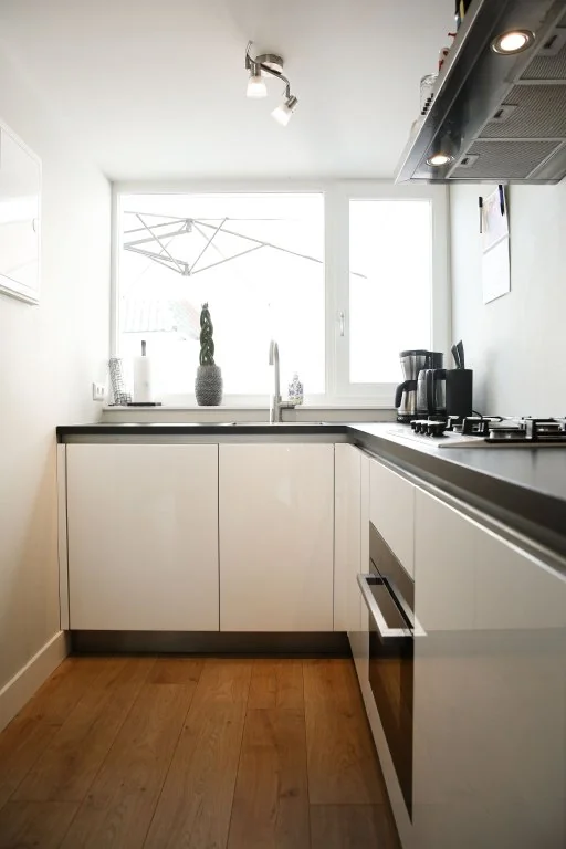 geblurde versie van de foto als achtergrond