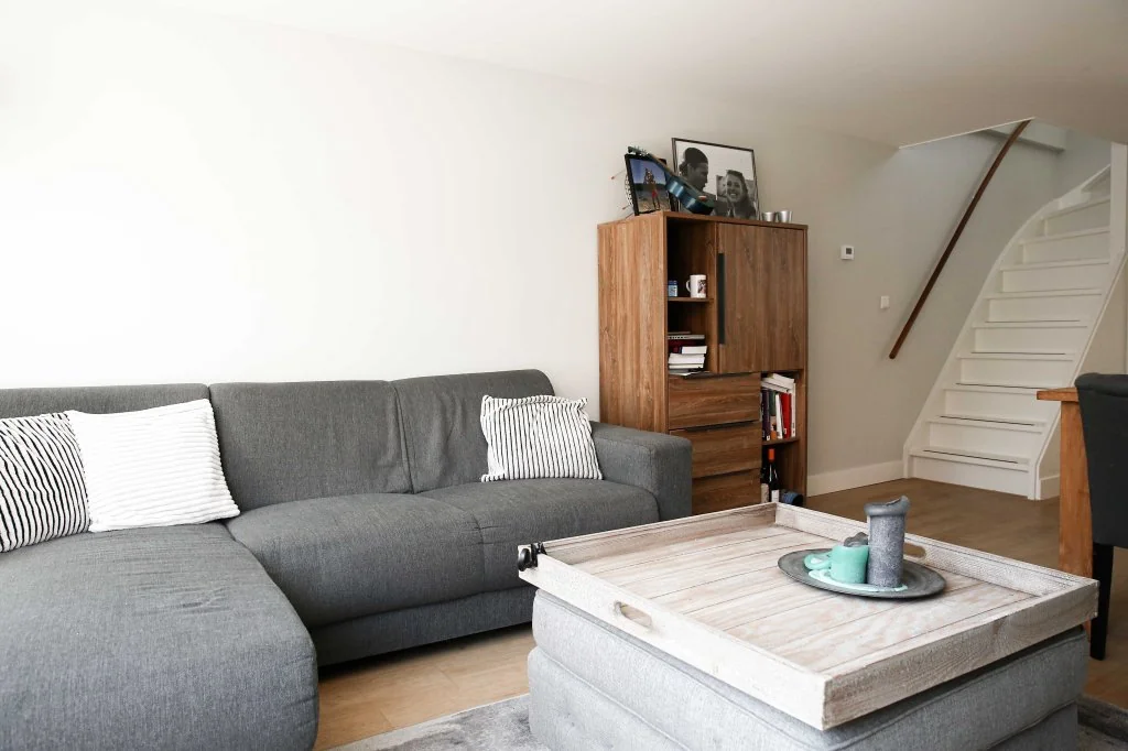 geblurde versie van de foto als achtergrond