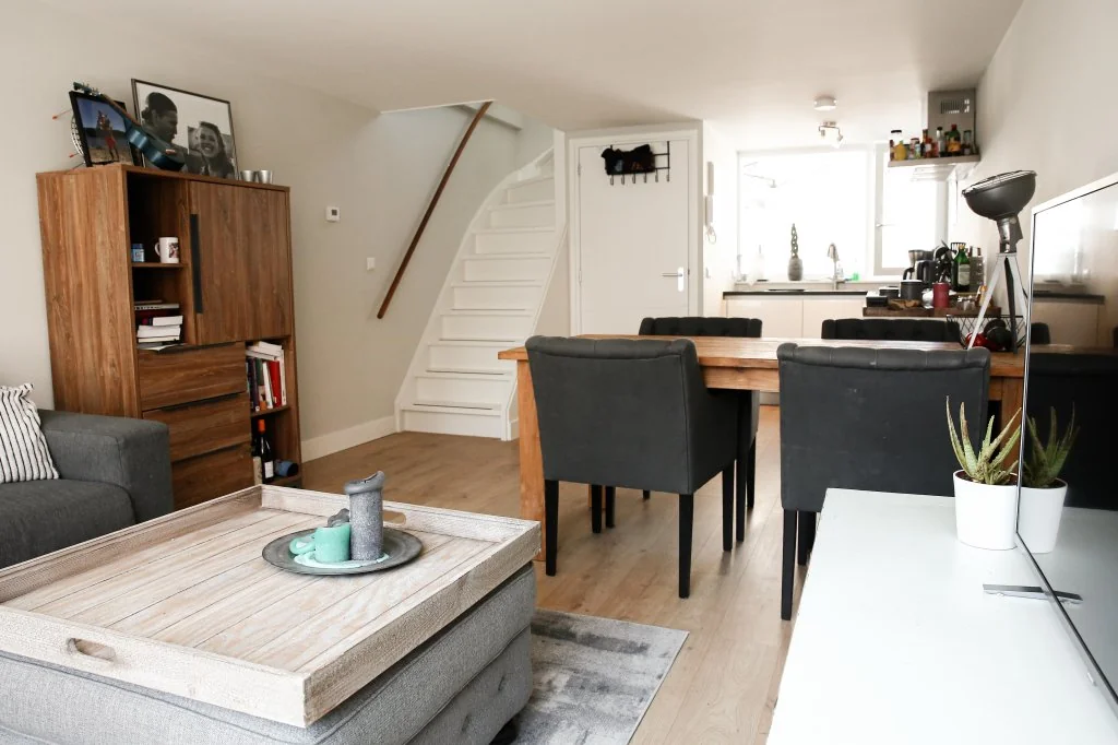 geblurde versie van de foto als achtergrond