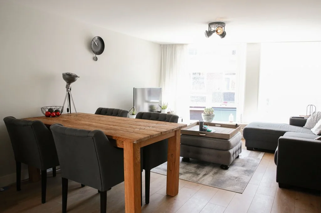 geblurde versie van de foto als achtergrond