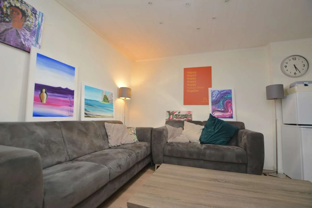 geblurde versie van de foto als achtergrond