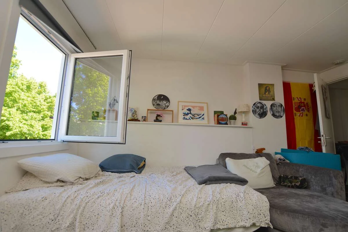 geblurde versie van de foto als achtergrond