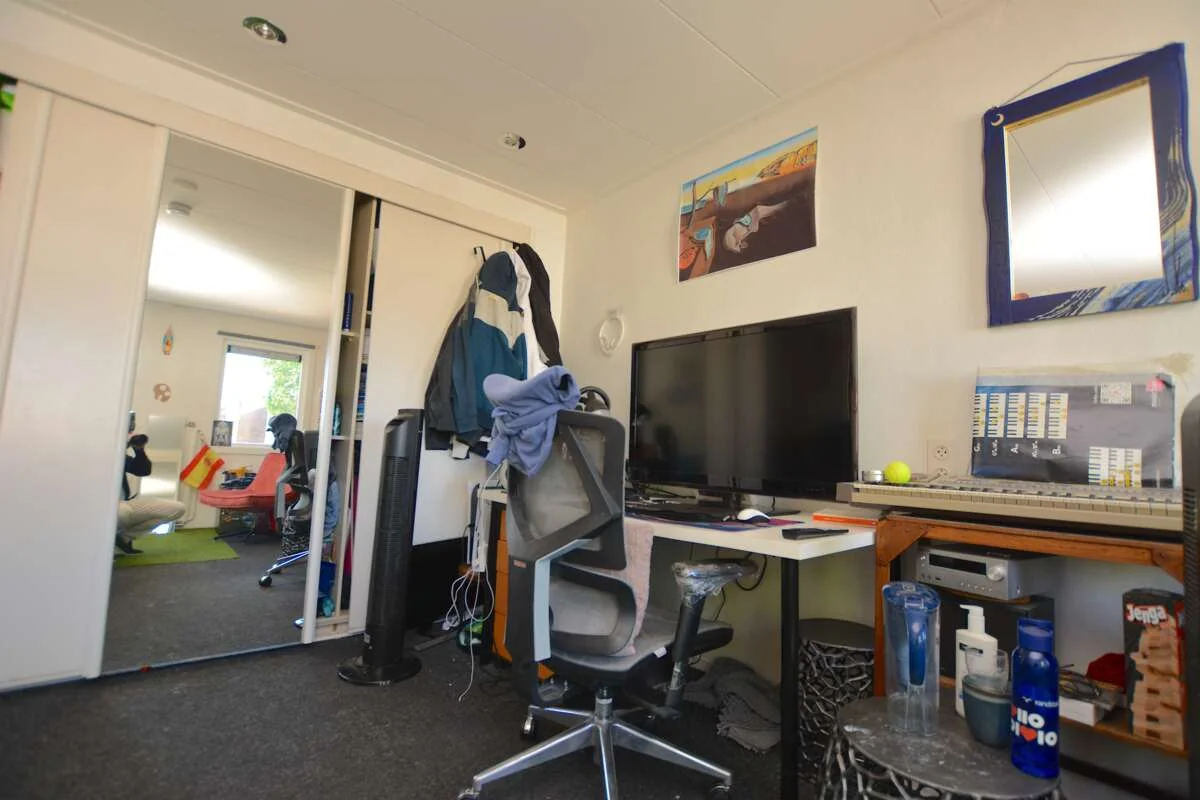 geblurde versie van de foto als achtergrond