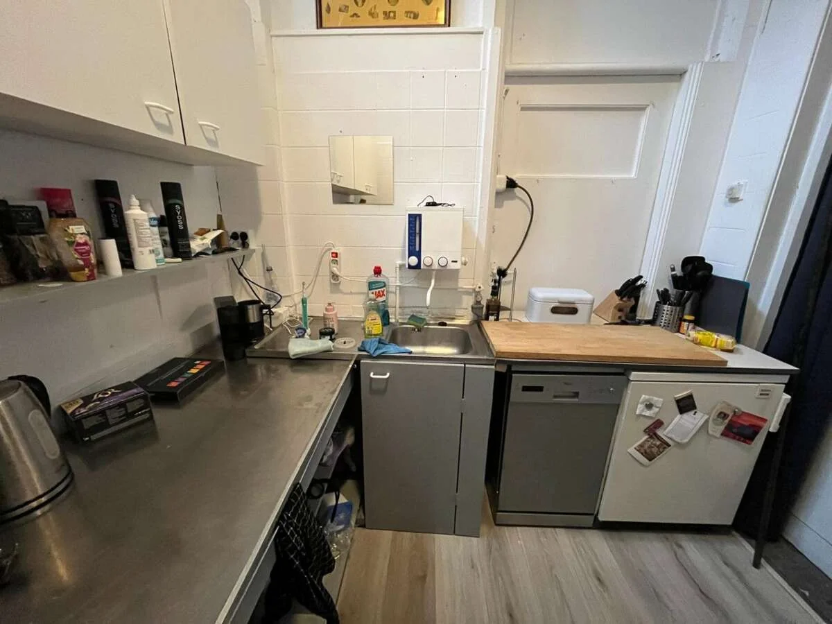 geblurde versie van de foto als achtergrond