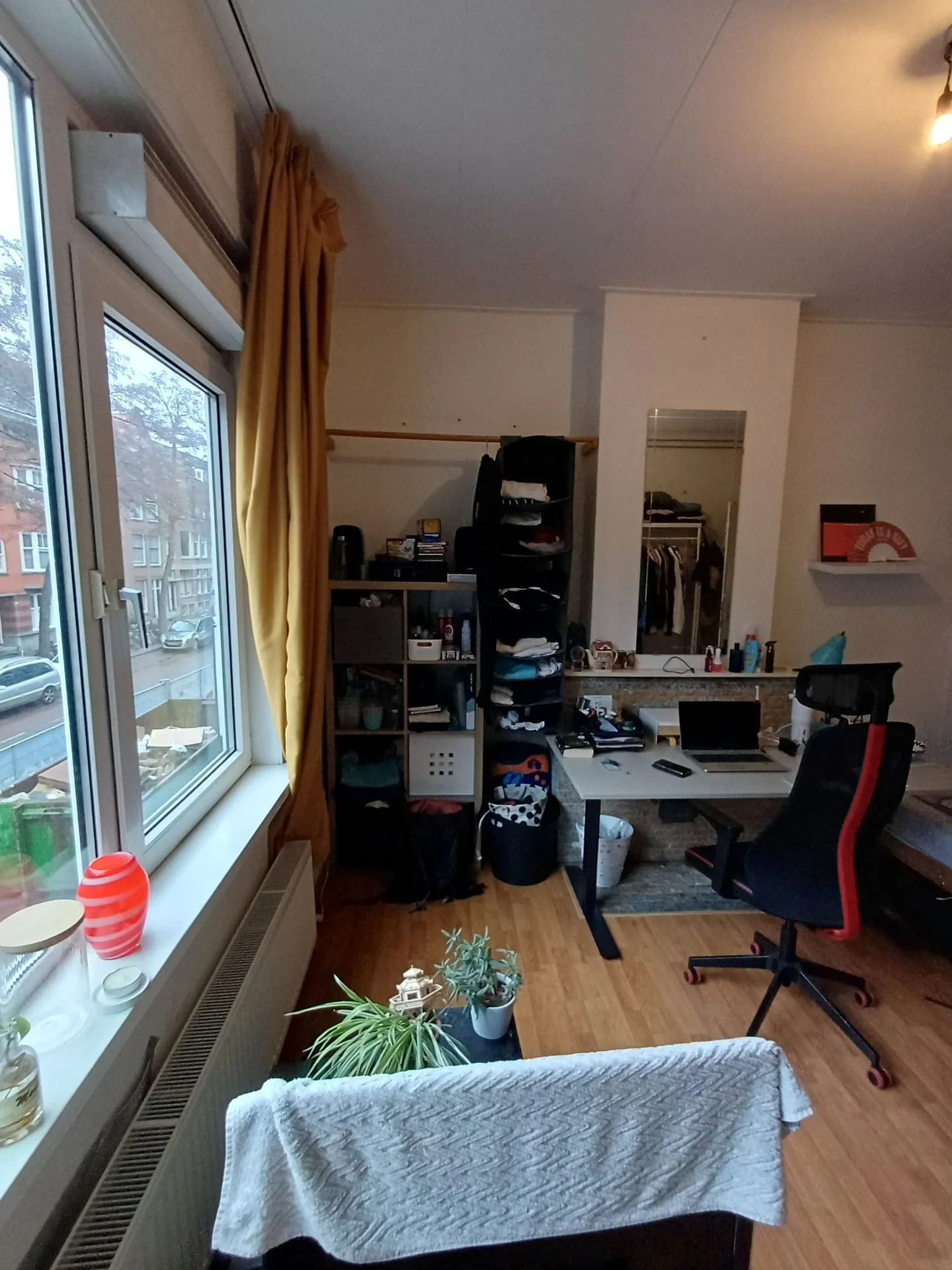 geblurde versie van de foto als achtergrond