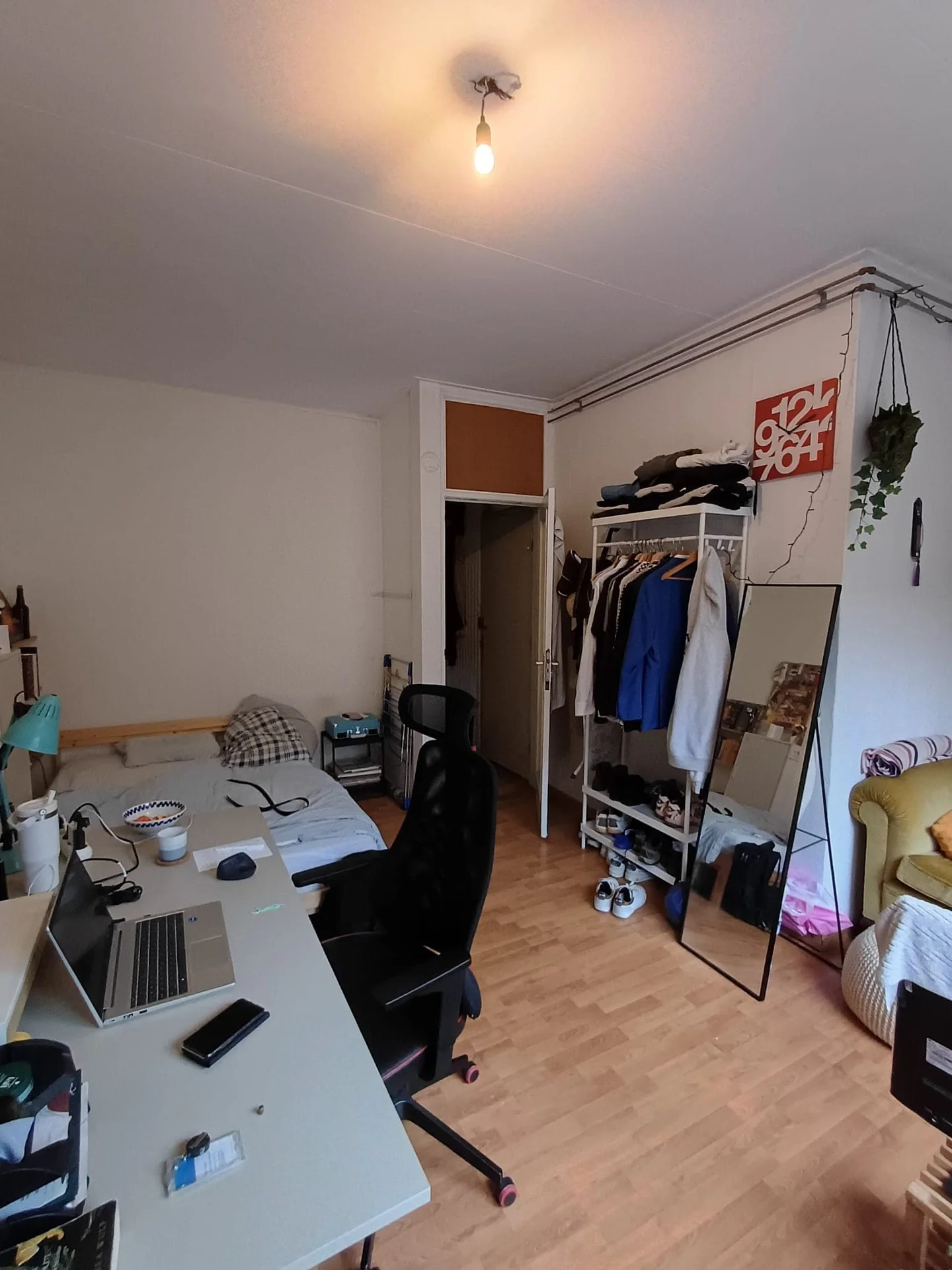 geblurde versie van de foto als achtergrond