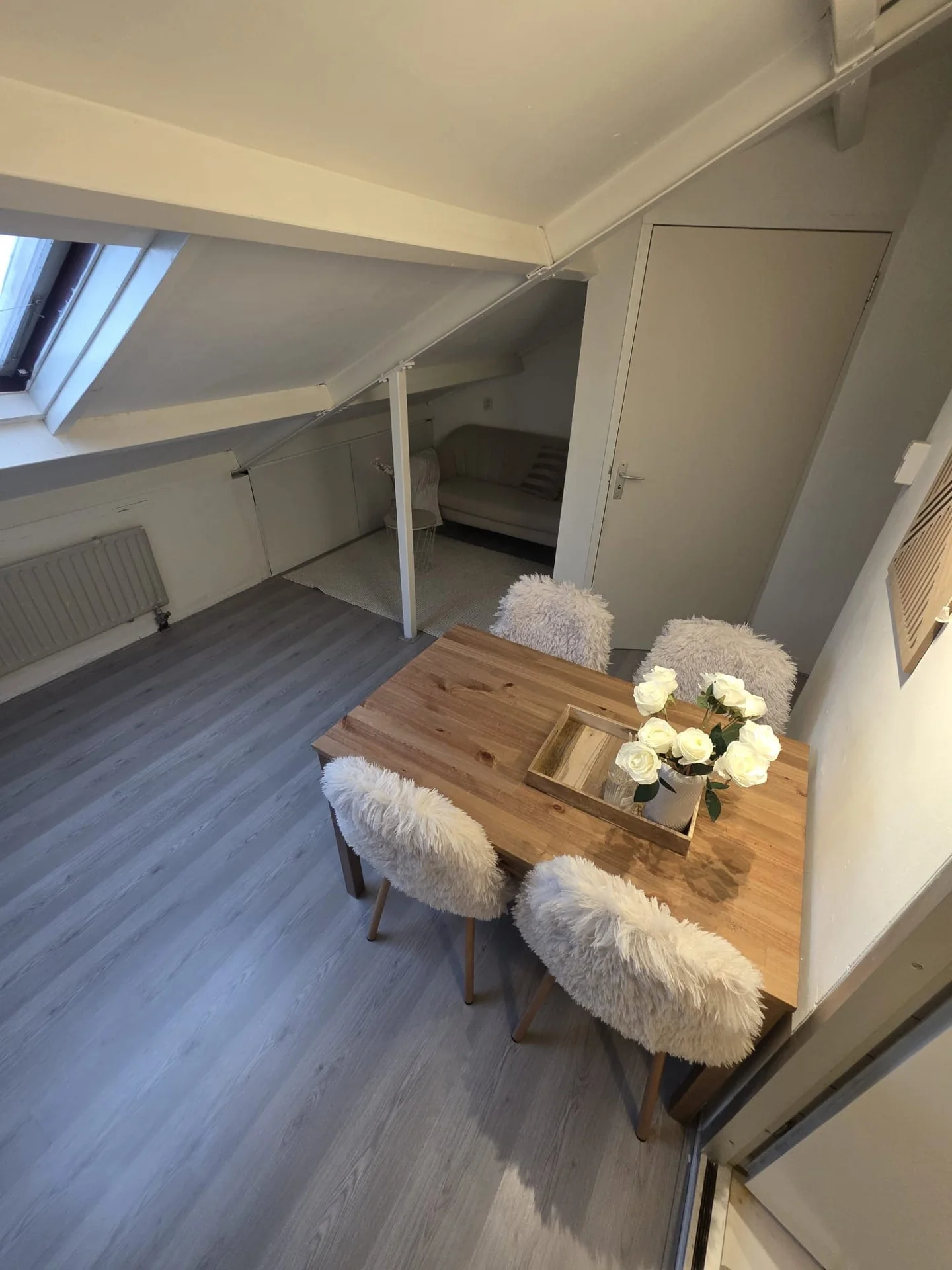 geblurde versie van de foto als achtergrond