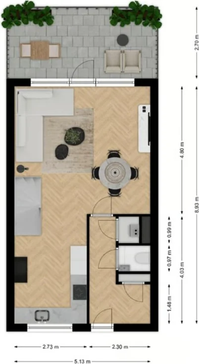 Foto van de Appartement gelegen aan de Slagveld in Etten-Leur