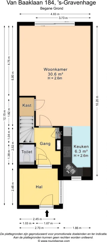 Foto van de Appartement gelegen aan de Van Baaklaan in Den Haag