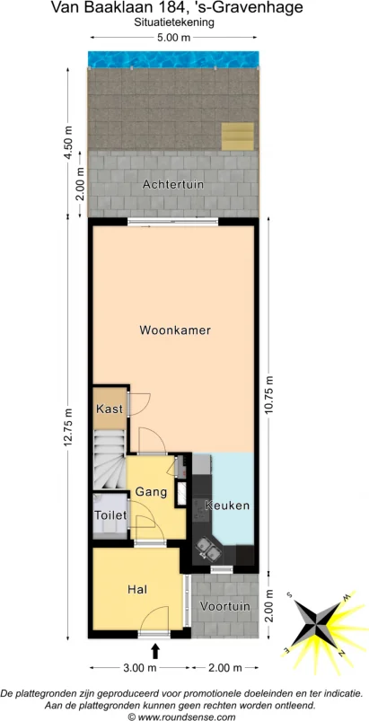 Foto van de Appartement gelegen aan de Van Baaklaan in Den Haag