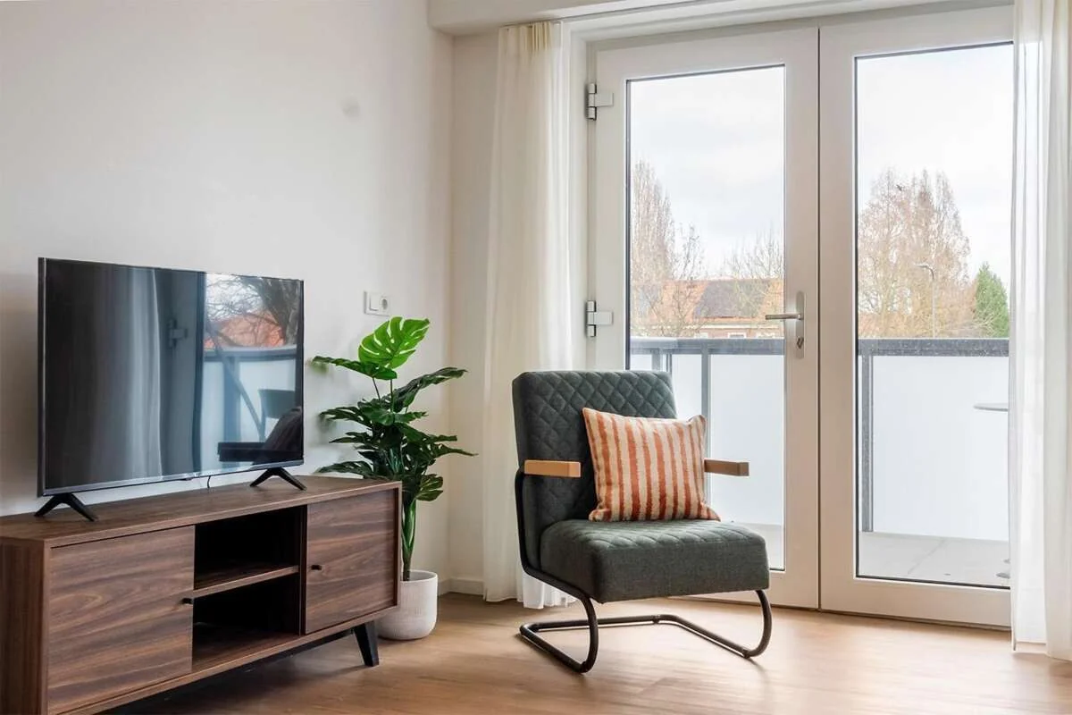 geblurde versie van de foto als achtergrond