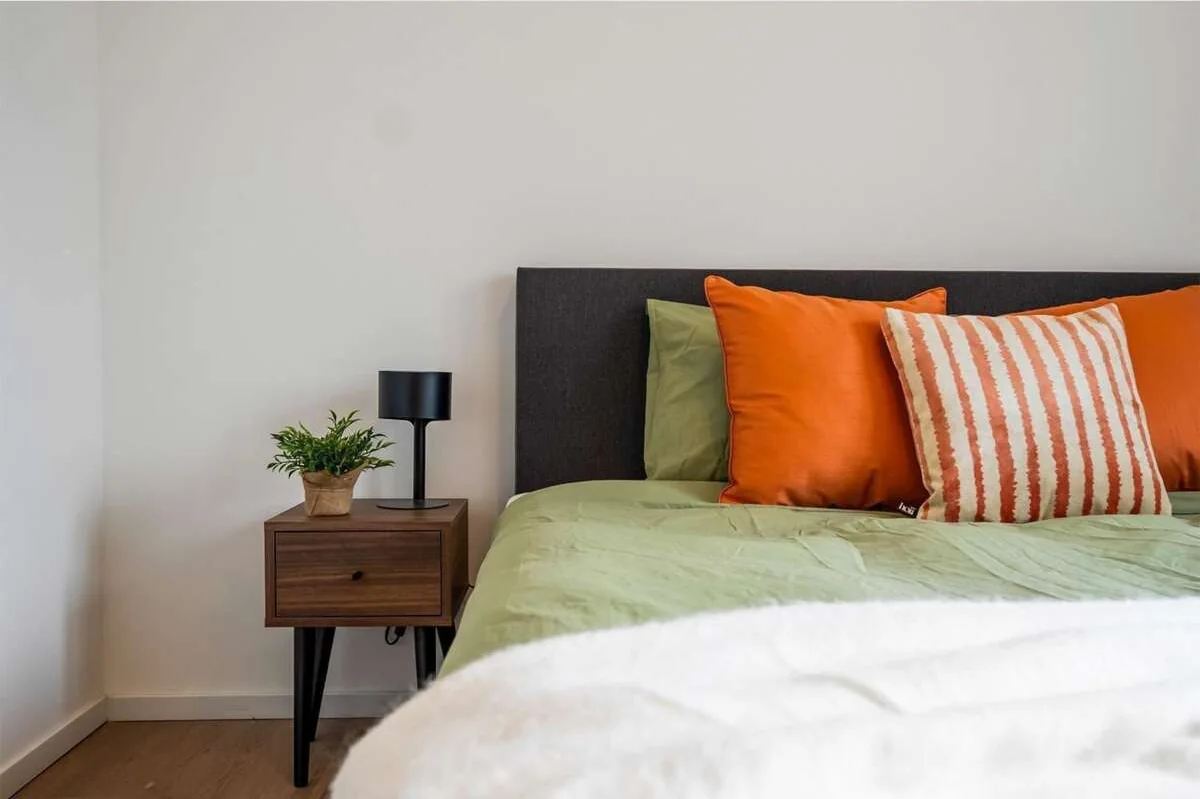 geblurde versie van de foto als achtergrond