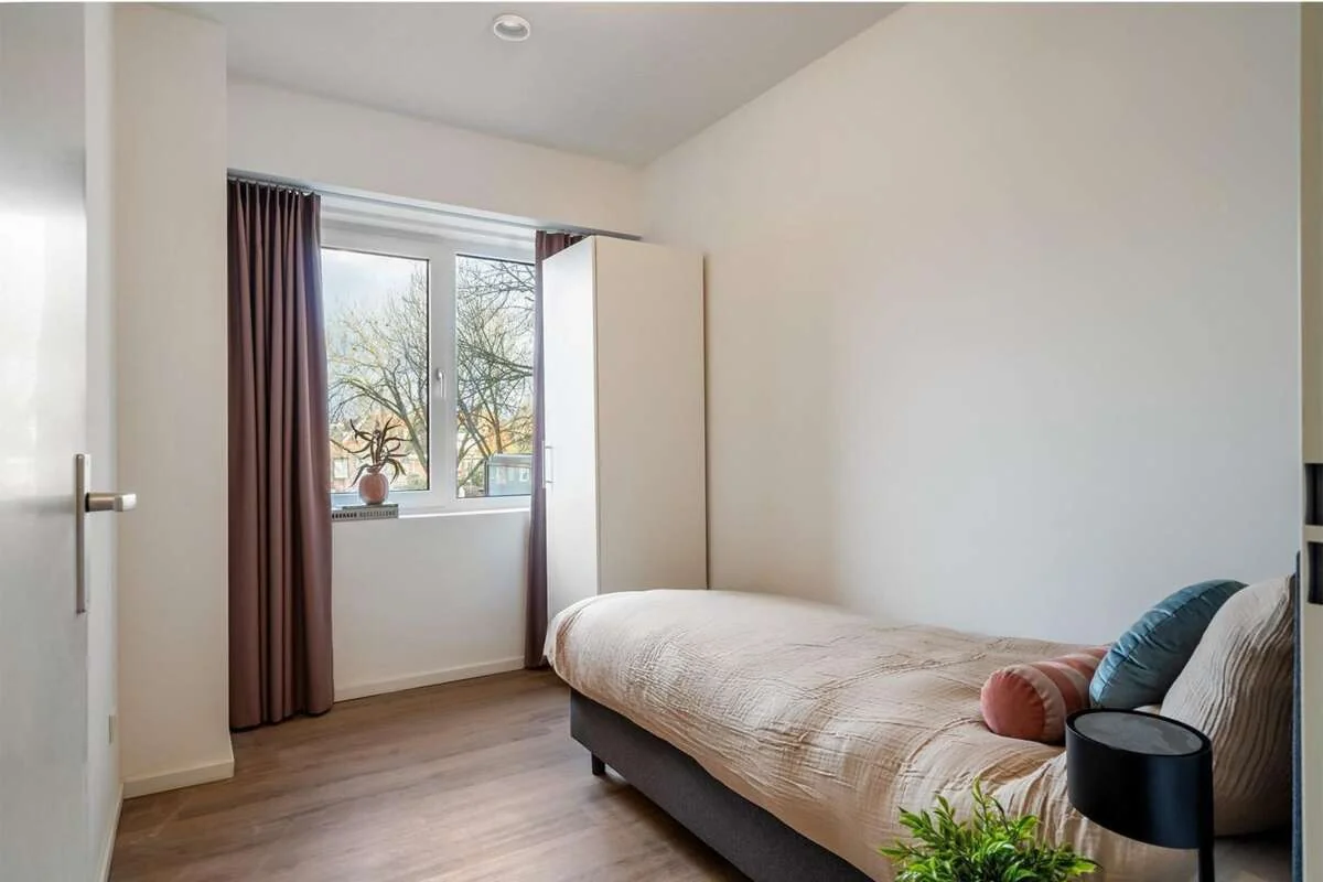 geblurde versie van de foto als achtergrond