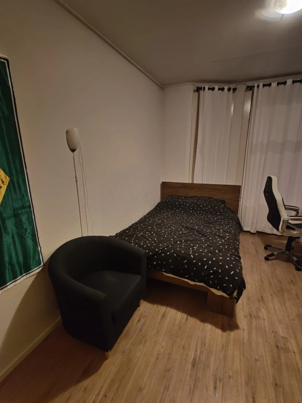 geblurde versie van de foto als achtergrond