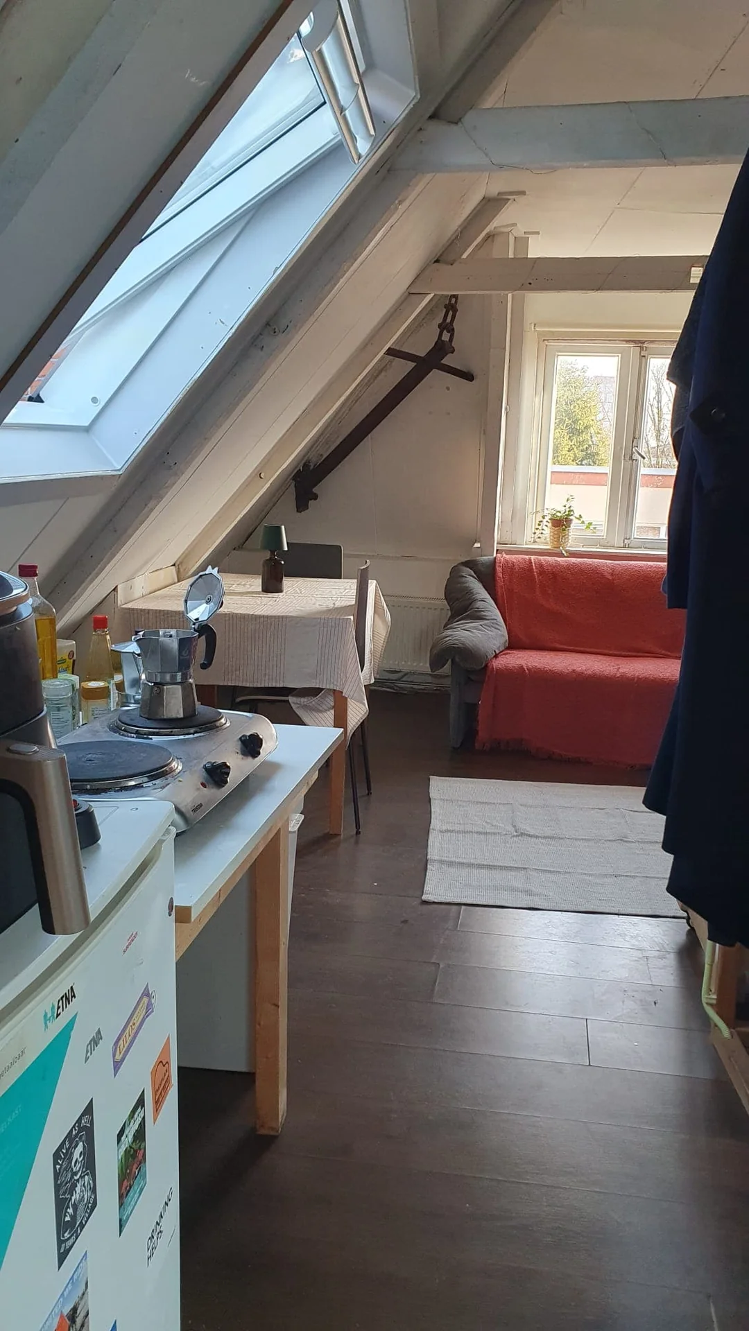 geblurde versie van de foto als achtergrond