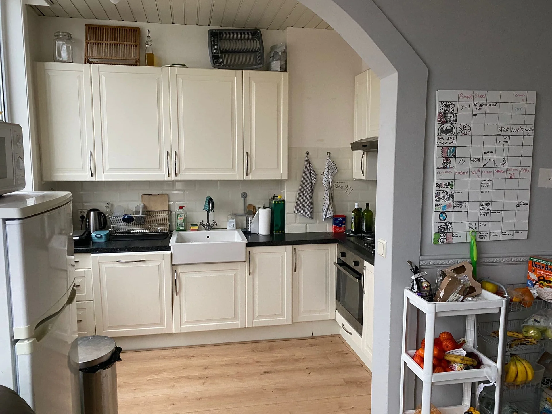 geblurde versie van de foto als achtergrond