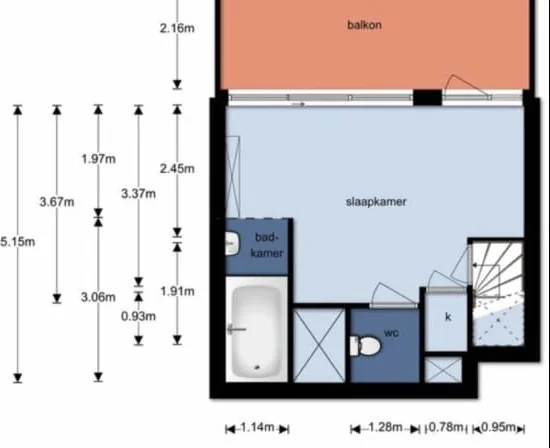 Foto van de Kamer gelegen aan de Pleinweg in Rotterdam