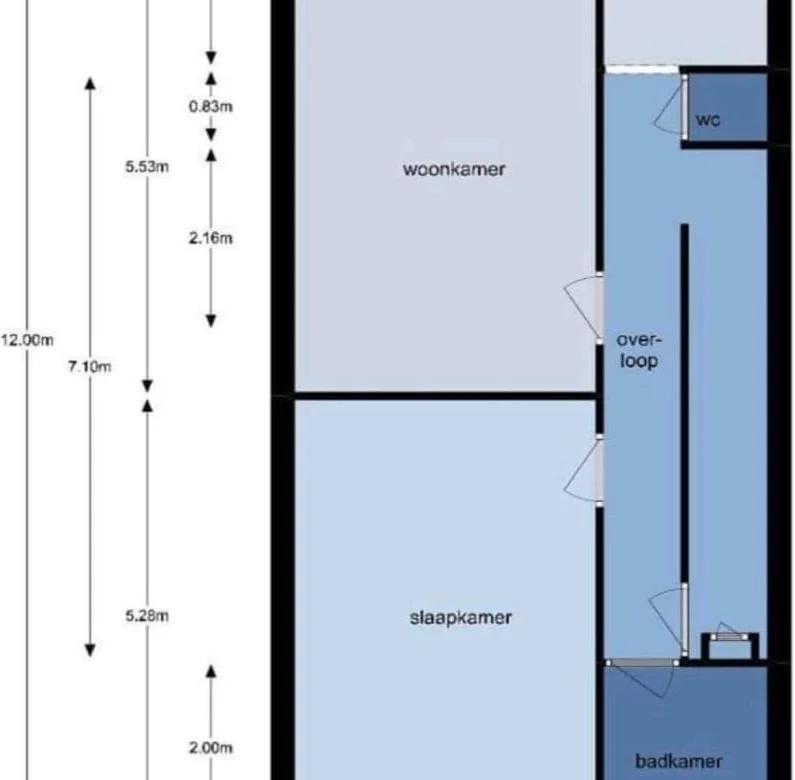 Foto van de Kamer gelegen aan de Pleinweg in Rotterdam