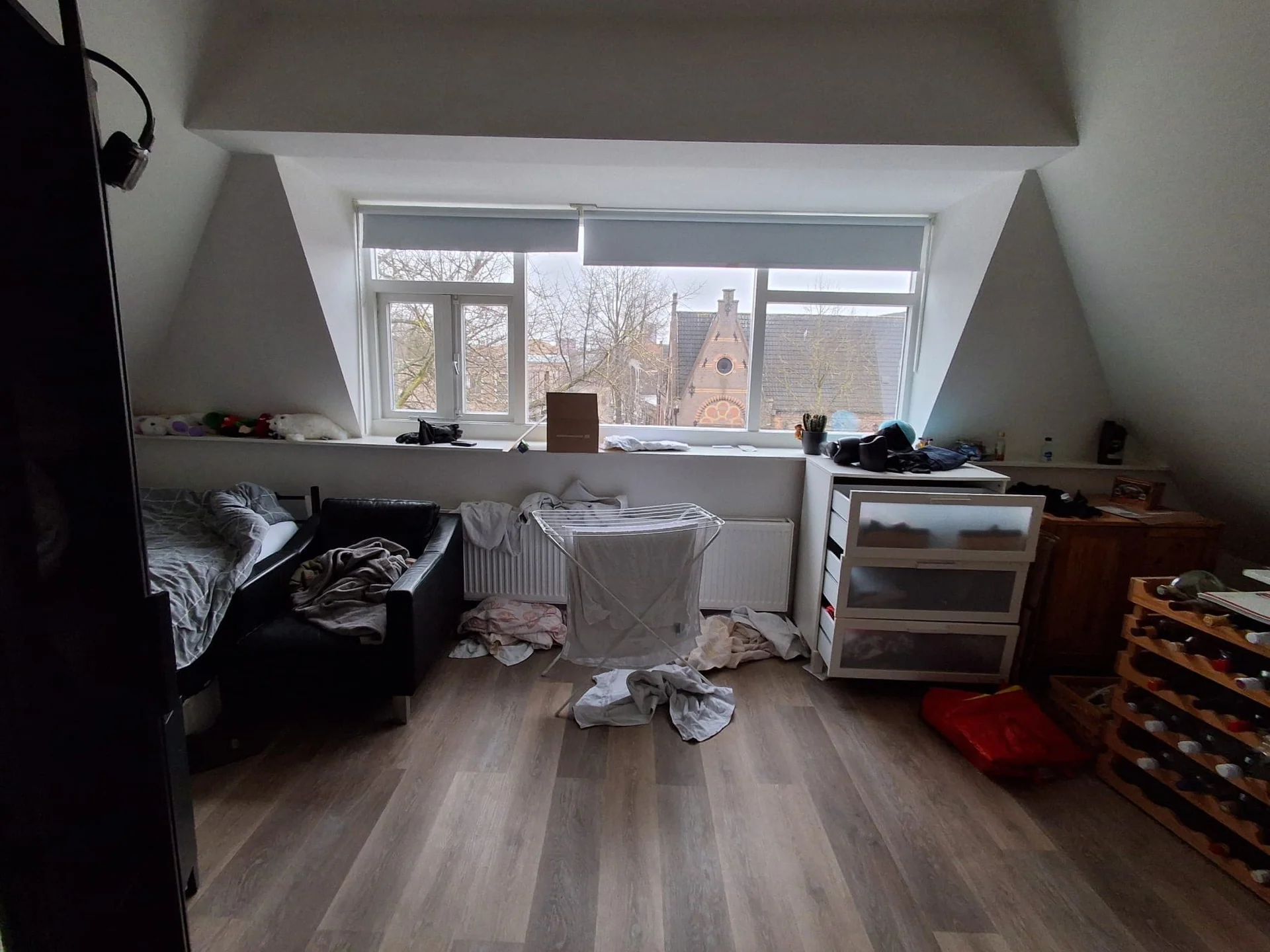 geblurde versie van de foto als achtergrond