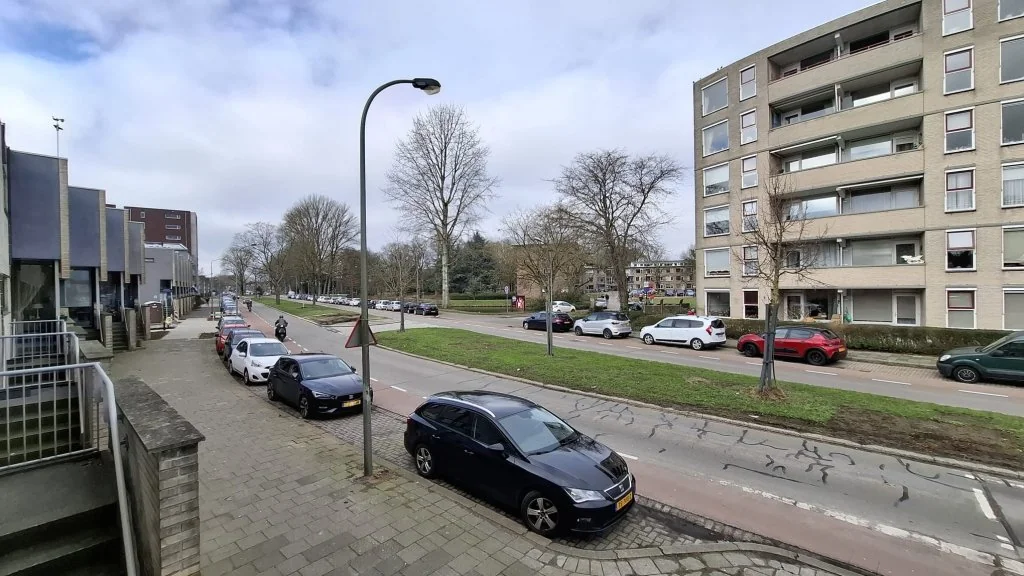 geblurde versie van de foto als achtergrond