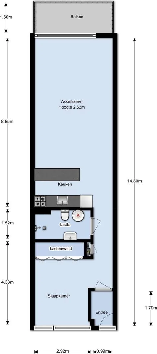 Foto van de Appartement gelegen aan de Neuweg in Hilversum
