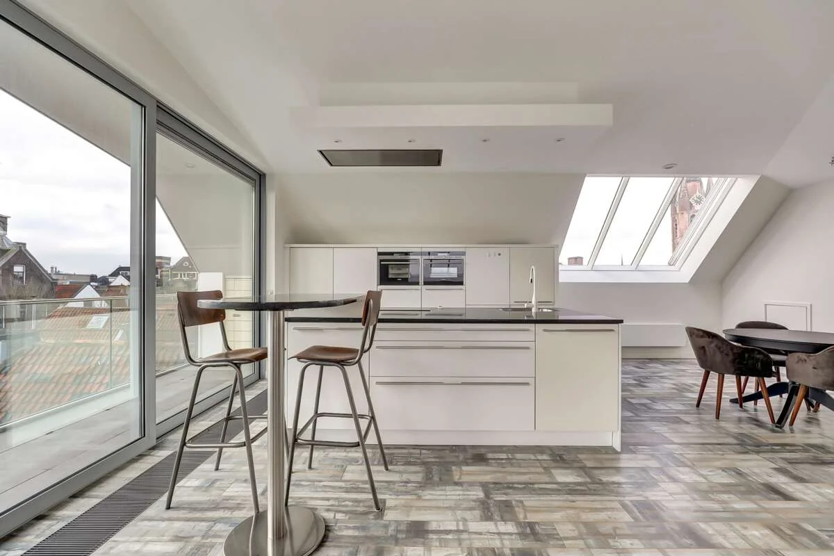 geblurde versie van de foto als achtergrond