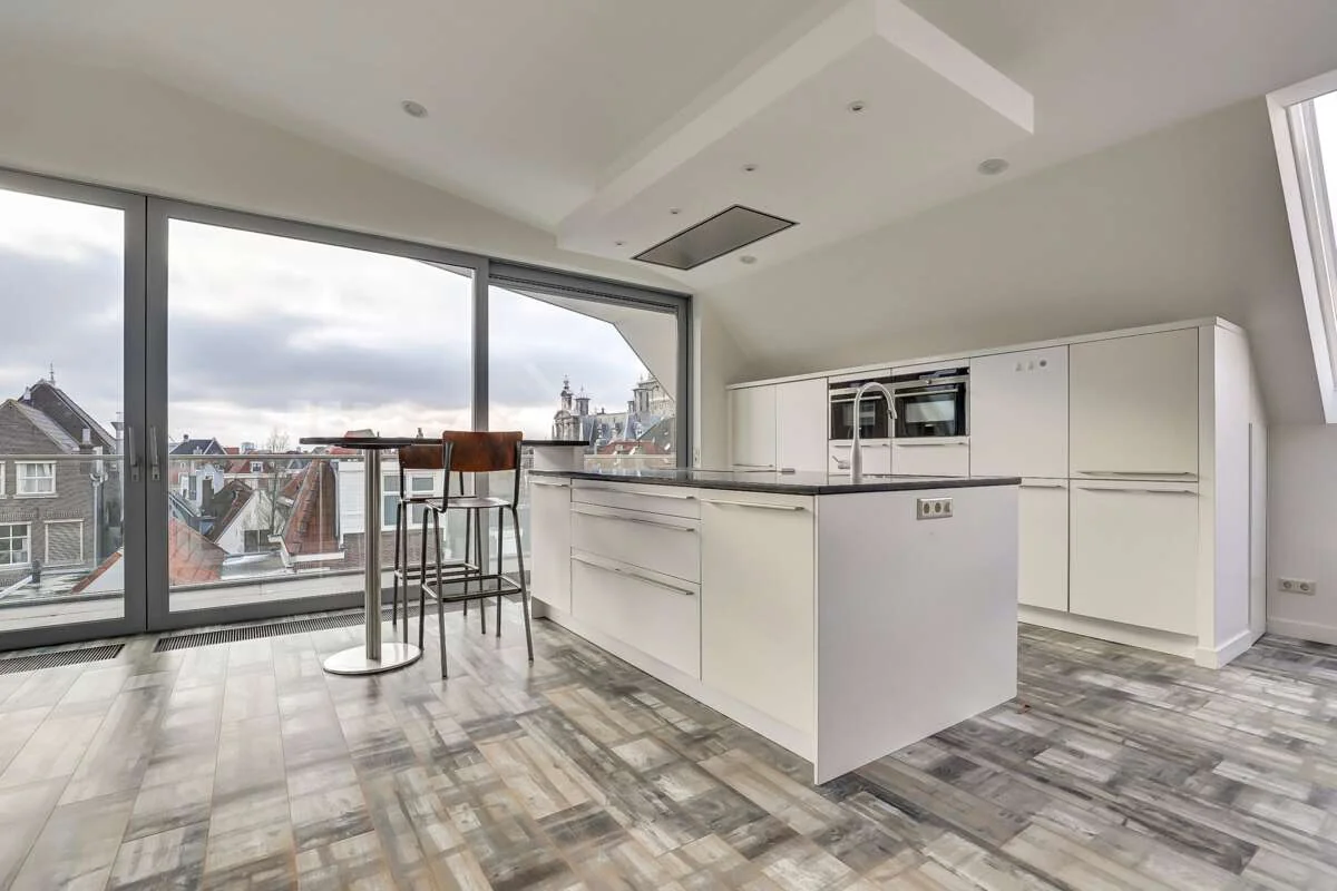 geblurde versie van de foto als achtergrond