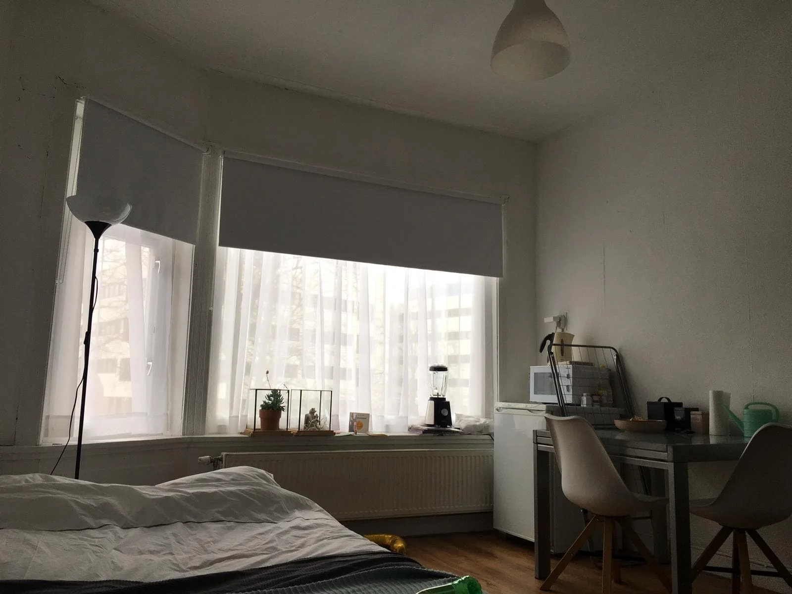 geblurde versie van de foto als achtergrond