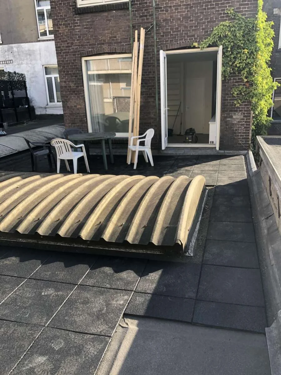 geblurde versie van de foto als achtergrond