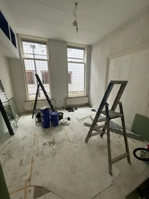 geblurde versie van de foto als achtergrond