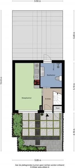 geblurde versie van de foto als achtergrond