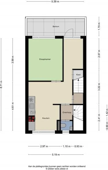 geblurde versie van de foto als achtergrond