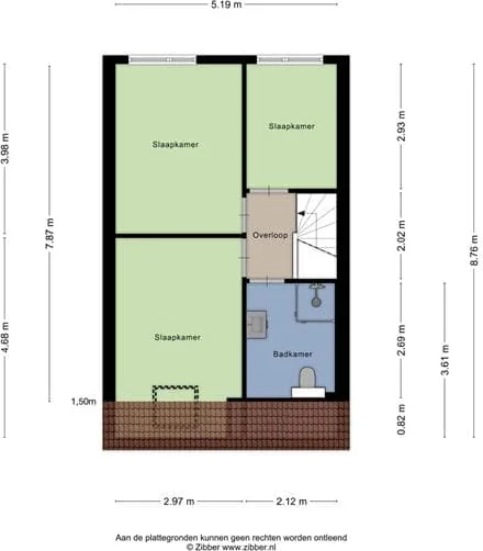 Foto van de Kamer gelegen aan de Lissabonerf in Rotterdam